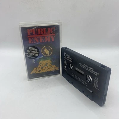 Public Enemy FEAR OF A BLACK PLANET Cassette Tape With Hype Sticker - Image 1 of 4