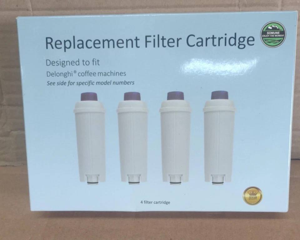 Replacement filter cartridge designed to fit Delonghi coffee machines, set of 4 - Image 1 of 2