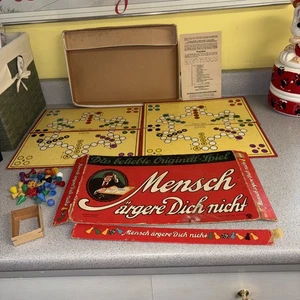 Rare Mensch  Argere Dich nicht Schmidt Munchen 2 Board Game JFSM Gesetzlich - Picture 1 of 13