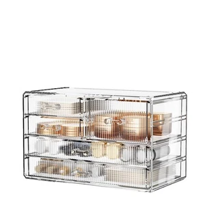 Stackable Storage Drawers, Acrylic Bathroom Counter Organizer Clear Makeup Or... - Picture 1 of 6