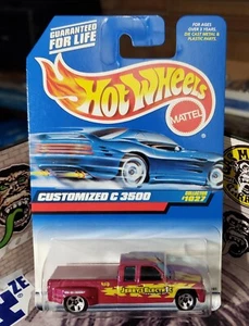 👓Hot Wheels 1999 #1027🔥Customized Chevrolet C3500 DUALLY Pearl Magenta⭐5Spokes - Picture 1 of 7