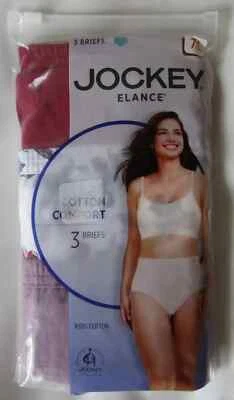Jockey Elance 100% Cotton Brief Underwear - Women's Size 7 Brand New - Image 1 of 4