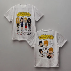 T-shirt classica unisex unisex Alice In Chains Beavis & Butthead taglia S-5XL DA512 - Foto 1 di 5