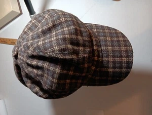 Vintage Shandon Ireland Wool Cap One Size Tan Grey - Picture 1 of 7