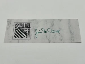 James McDivitt Space NASA Gemini Apollo Signed Autograph Cut PSA DNA j2f1c - Picture 1 of 2