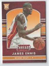 2014-15 Threads Leather Rookies #270 James Ennis Miami Heat
