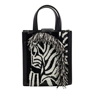 Kate Spade New York Manhattan Zebra Embellished Mini Tote - Image 1 of 4