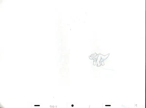 LAND BEFORE TIME DRAWING OF CERA 111122-19 SIGNED BY ANIMATOR - Picture 1 of 1