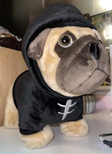 RARE MINISO Life Skeleton Pug Dog Plush in Halloween Costume 11" x 14" - Picture 1 of 12
