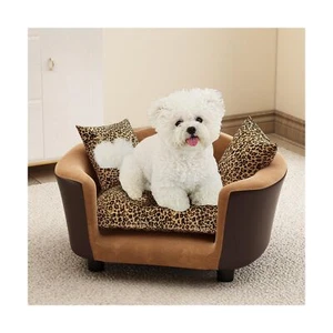 Dog Sofa Bed for Small Dogs, Supportive Foam Dog Couch with Washable Cushion ... - Picture 1 of 8