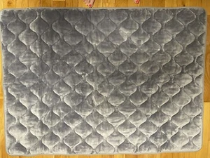 XXLarge Hero Dog Bed Mat Pad Microfiber washable 55” x 39" Gray Nonskid - Picture 1 of 5
