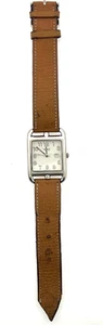 ๐ Orologio usato HERMES Cape Cod cinturino in pelle marrone CC2.710 ๐ - Foto 1 di 9