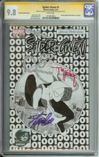 SPIDER-GWEN #1 CGC 9.8 WHITE // PHANTOM SKETCH // SIGNED BY STAN LEE/MCFARLANE