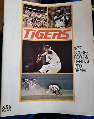 1977 Detroit Tigers Score-book & Official Program Kansas City Royals  - Image 1 of 4