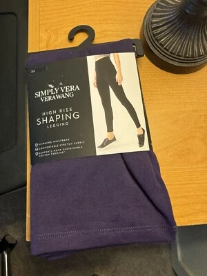 NEW! Vera Wang Cozy High Rise Shaping Leggings - 3X Plum - Image 1 of 3
