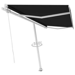 Retractable Patio Awning Adjustable Free Standing Garden Sunshade Canopy 4x3m - Picture 1 of 11