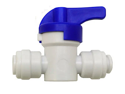 Finerfilters Shut off Valve Tap, 1/4" Pushfit for Drinking Water Filter Units