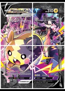 Morpeko V-Union Special Ultra seltene Promo 4 Pokémon-Karten SWSH287 - 290 *neu * - Bild 1 von 1