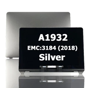 Silver LCD Screen+Top Cover Assembly For Macbook Air 13.3" A1932 2018 EMC: 3184 - Picture 1 of 8