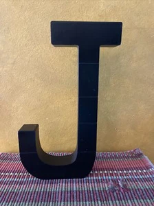 Solid Wood Letter J Wall Decor 13 X 7 NWT - Picture 1 of 4