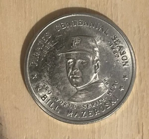 1987 Pittsburgh Pirates Bill Mazeroski McDonald's Centennial Season Coin - Picture 1 of 2