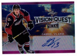 Gabriel Vilardi 2016-17 Leaf Metal Vision Quest Prismatic Purple Autographed /07 - Picture 1 of 2