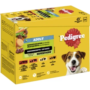 Pedigree Portionsbeutel Gemischte Selektion mit Gemüse in Sauce 48 x 100g - Bild 1 von 1
