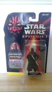 Hasbro Star Wars Episode 1 Darth Maul Jedi Duel Comm Tech Chip Action Figure - Picture 1 of 1