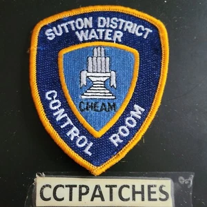 SUTTON DISTRICT WASSERKONTROLLRAUM ?LONDONER POLIZEI? SCHULTERAUFNÄHER - Bild 1 von 2