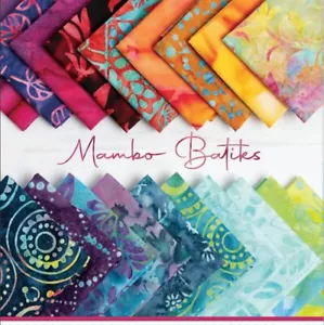 MAMBO BATIKS Moda 32 fat quarters quilting Fabric cotton BATIK sewing 4365AB - Picture 1 of 17