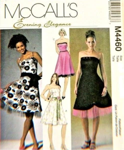 2004 Evening Elegance Sommerkleid Größe 8-14 Muster McCall's 4460 OOP - Bild 1 von 2