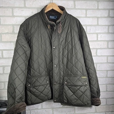 Chaqueta de Granero Acolchada Polo Ralph Lauren Para Hombre Talla XXl Cremallera Rota. Defectos Foto 1 de 4