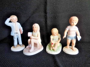 4 Ceramica Excelsis Frances Hook For a Mother's Love Boy & Girl Figurines NIB - Picture 1 of 13