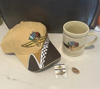Gorra de béisbol Indianapolis Motor Speedway, taza y 2 prendedores de coleccionista 2007 1994* Foto 1 de 4