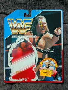WWF Hasbro Demolition Smash Back Card - WWE Mattel LJN Vintage - Picture 1 of 2