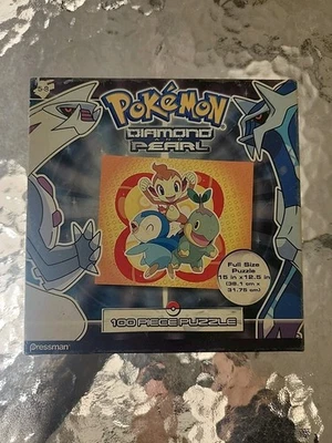 Puzzle Pokemon Diamante y Perla 2007 100 piezas 15" X 12,5" Pressman ¡SELLADO! Foto 1 de 4