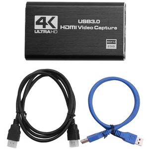 Audio Video Aufnahmen Karte, 4K USB 3.0 Aufnahmen Adapter Video Konverter f4459 - Afbeelding 1 van 10