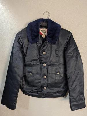 Super Chief Uniform Jacket Womens 36 S Navy Blue Vintage Bomber Police Patrol - Image 1 of 4