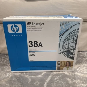 Genuine HP 38A Q1338A Black Toner Cartridge LasetJet 4200 4200L OEM - Picture 1 of 6