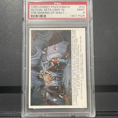 Rare Vintage 1965 Donruss Disney Puzzleback #22 Actual Sets PSA 9 Mint Pop Of 30 - Image 1 of 2