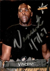 Vincent Signed 1999 Topps Embossed WCW Card #61 WWE - Picture 1 of 2