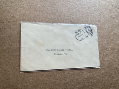 US EFO Stationery Envelope (C) +1932 Albino EFO +Tazewell VA Duplex Chop +ODD - Image 1 of 3