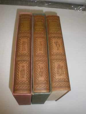 Charles Dickens 3 V Heritage Press Pickwick Papers Christmas Novels, Tale 2 Citi Foto 1 de 4