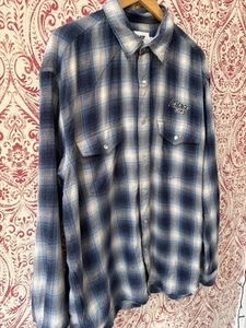 Palace GTX Skateboard Rodeo Manga Larga Azul/Blanco Cuadros Perla Snap Talla XL - Imagen 1 de 6