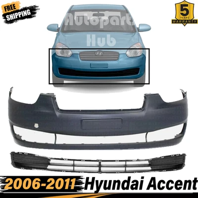 Nuevo kit de cubierta de parachoques delantero fascia y parrilla inferior para Hyundai Accent 2006-2011 Foto 1 de 4