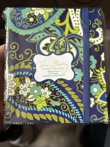 Libreta de direcciones de viajero de bolsillo Vera Bradley Rhythm & Blues nueva con etiquetas nueva en paquete - Imagen 1 de 2