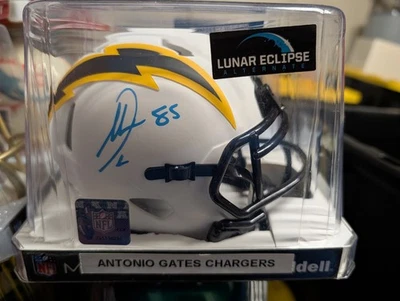 Antonio Gates San Diego/LA Chargers autografiado firmado Eclipse mini casco certificado de autenticidad Foto 1 de 2