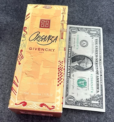 Vintage GIVENCHY Paris Organza Eau de Parfum Perfume Splash 50 ml 1-2/3 oz NIB - Image 1 of 4