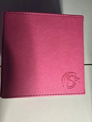 BCW Pink Leatherette Deck Box Vault LX Hold 100 Sleeved Lightly Used - Image 1 of 4