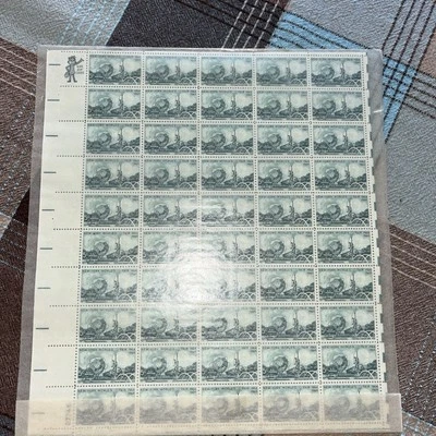 Full mint sheet of 50 stamps #1244 NEW YORK WORLD'S FAIR MNH OG 1964 - Image 1 of 2